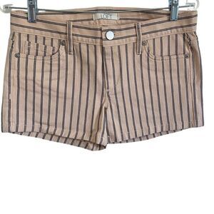 LOFT Striped Casual Jean Shorts